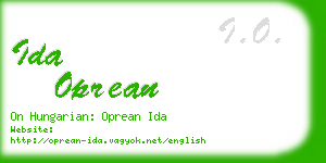 ida oprean business card